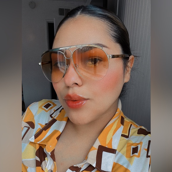 Chloe Accessories - SALE🔥CHLOE Romie gold/transparent peach aviator sunglasses ✨